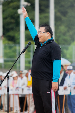 オーロラ（香川県）の吉田知広選手による選手宣誓